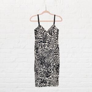 NEW Sergio Hudson X Target animal print bodycon midi dress